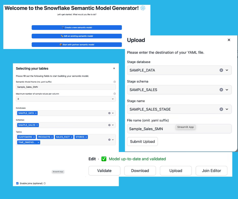 Snowflake Semantic Model Generator